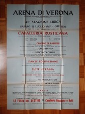 CAVALLERIA RUSTICANA Locandina