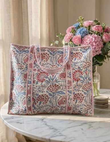 Borsa tote trapuntata grande