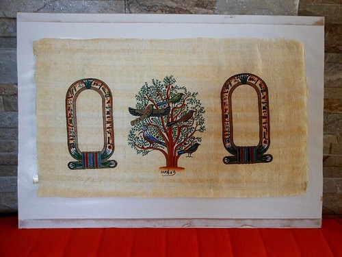 Papiro egizio dipinto mano - papiro,