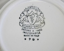 RICHARD GINORI MONDOVI PIATTI DECORATI A MANO