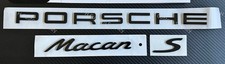 Logo scritta PORSCHE MACAN S