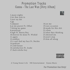 Rap/Hip-Hop.. White CD. Gunna