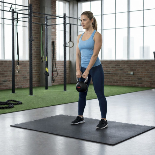 Kettlebell gomma nera 28 - kettlebell, 4-28