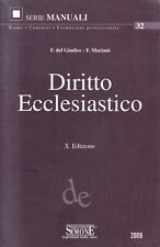 Fs4 - DIRITTO ECCLESIASTICO - Del Giudice / Mariani - Manuali Simone 2008