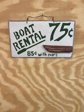 WOODEN SIGN     BOAT RENTAL