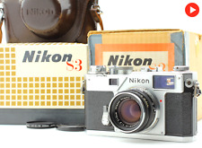 Nikon S3 fotocamera pellicola telemetro in scatola Nikkor-H 50 mm f2 dal GIAPPONE [COME NUOVA]
