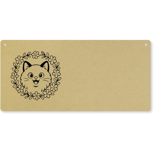 Ragdoll cat floral frame - floral, frame'