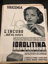 Pubblicità d'epoca foglio