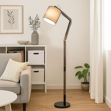 Lampada Da Terra In Legno Con Giunti Regolabili Lampada Da Soggiorno H 157 Cm
