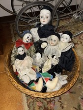 Vintage pulcinella dolls lot - dolls,