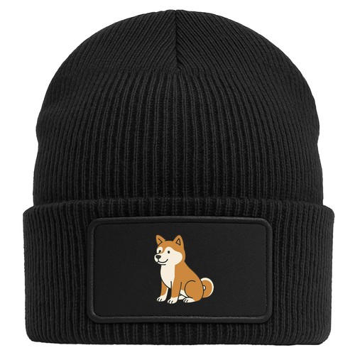 Berretto con patch akita - con,