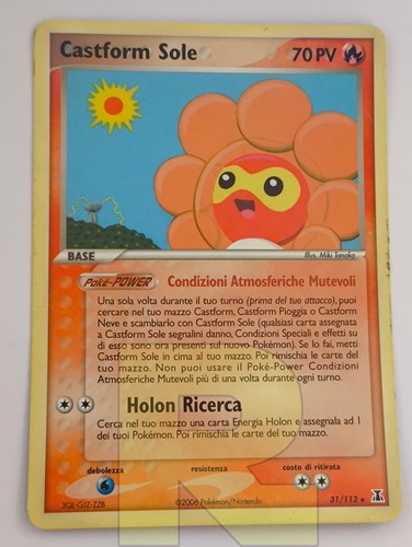 Castform sole sun ex - sole, ®