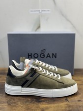 Hogan Rebel  Sneaker  Pelle Nabuk Verdone   Memory Foam   Casual    Uomo 41.5