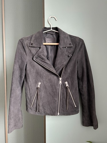 Giacca biker allsaints grigia - giacca,