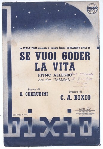 Spartito vuoi goder vita - spartito, se