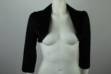 RINASCIMENTO GIACCA JACKET COPRI SPALLE NERO DONNA TAG SIZE M