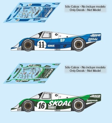 Decals porsche 956c - porsche,