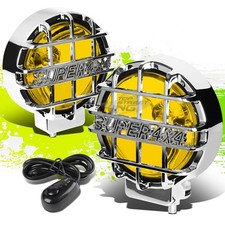 6"ROUND CHROME BODY YELLOW FOG