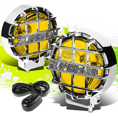 Round chrome body yellow - 6"round,