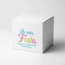 Scatole confetti personalizzate 50 pezzi scatole bomboniere cm 6x6 stampa nome