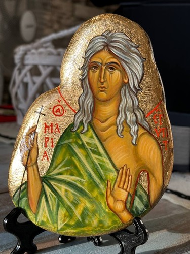 Icona santa maria - maria, d'egitto