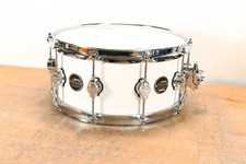 Tamburo rullante in acero serie DW Performance 6,5" x 14" bianco lucido CG01SLX