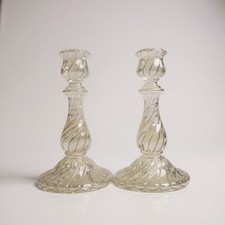 Cristallo Baccarat 2 Candeliere h21,5 cm larghezza 13 cm