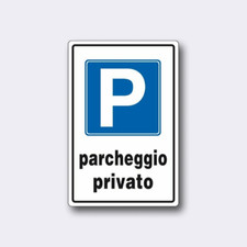 Cartello Targa Parcheggio