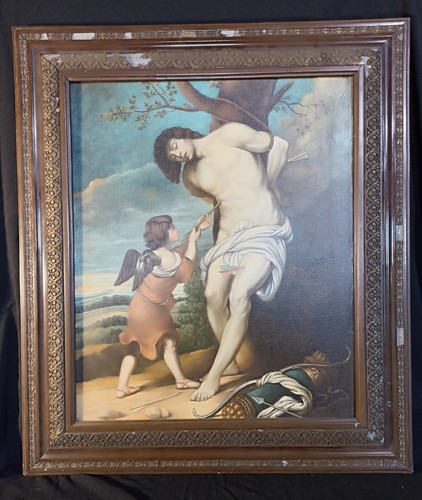 San sebastiano olio tela - sebastiano,,
