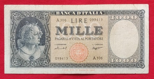 Mille lire ornata - lire, perle