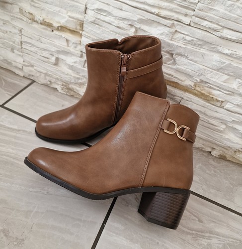 Stivaletti donna marroni tacco