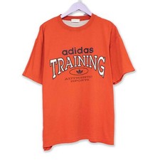 T shirt Adidas Vintage Training rossa anni 90 - Taglia M/L uomo