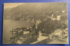 1928 Palanzo (con Lemna e Molino - Como) strada provinciale con carro e buoi