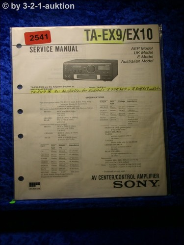 Sony manuale servizio - servizio, ta