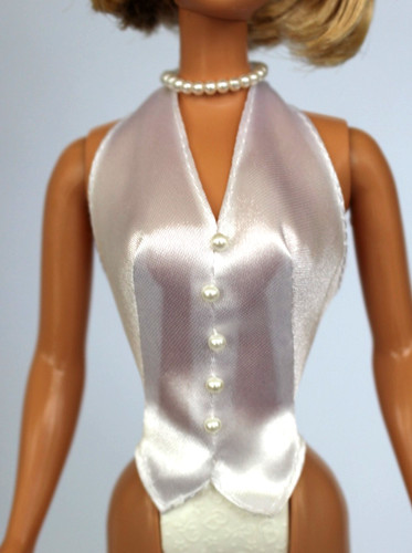 Camicia bianca raso - , aderente