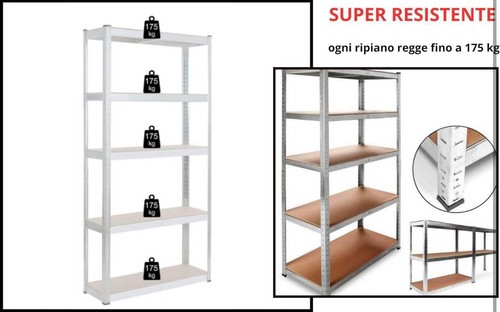 Scaffale metallico zincato 5 - scaffale,