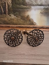 Asta Per Tende In Bronzo Coppia Vintage 