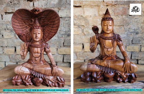 Statua scultura shiva legno - shiva,