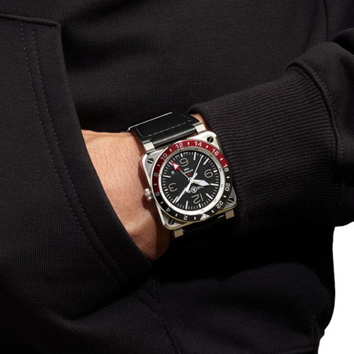 Bell ross gmt black - ross, br-03