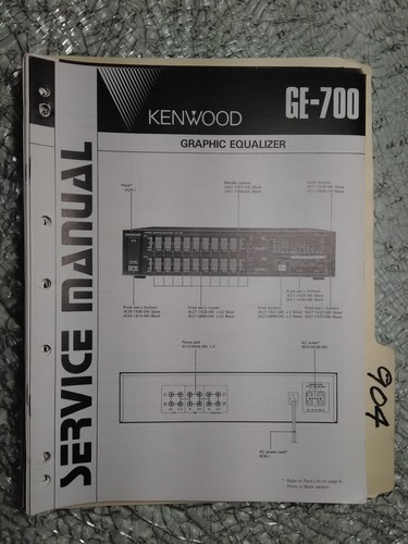 Kenwood 700 manuale di - kenwood, ge-700