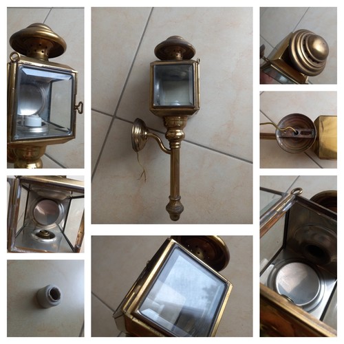 Lampada applique metallo - lampada, vetro