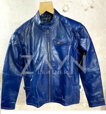 Giacca da motociclista blu