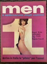 MEN settimanale degli uomini NUMERO 1 Lollobrigida Fonda Welch Vintage Magazine