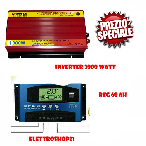 Inverter 3000w con regolatore - inverter,