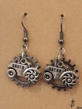 Handmade gear behind tractor