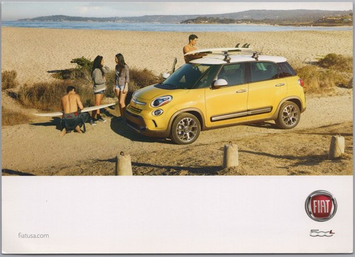 Cartolina pubblicitaria fiat - pubblicitaria,