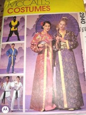 McCalls 2940 Adult Asian Robe