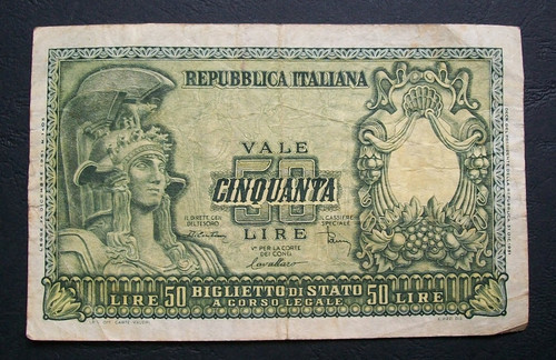 Lire italia elmata - lire,