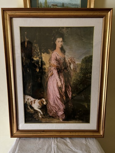 Quadro donna elegante con - donna, cane
