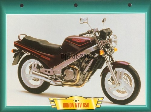 Fiche moto honda - fiche, 650
